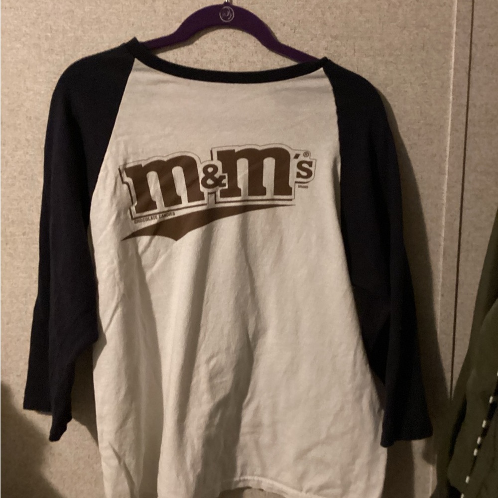 M&m vintage baseball tshirt long sleeve